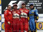Sus  primeros podium